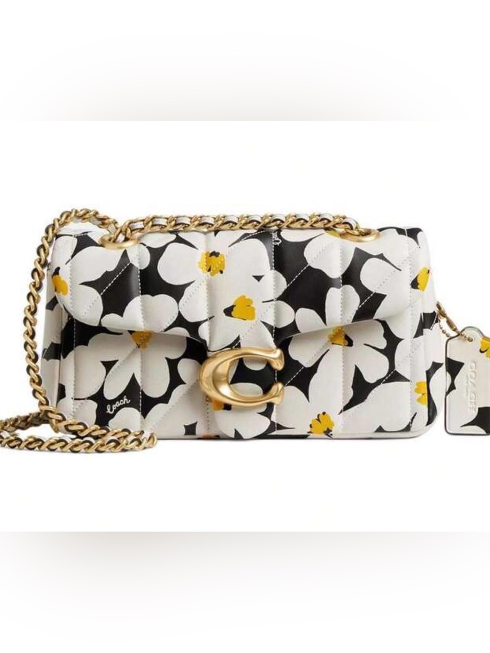 NWT Coach Quilted Tabby Shoulder Bag 20 - Floral Print 🌼 ✨